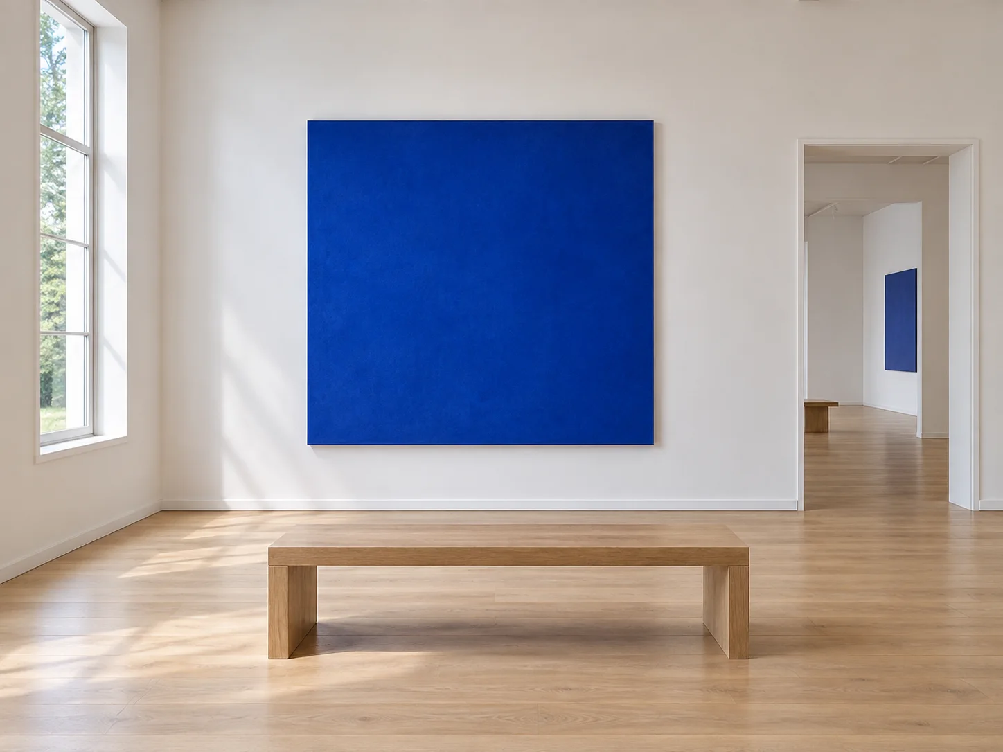 Margin’s quiet blue gallery